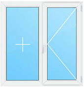 Двухстворчатое окно