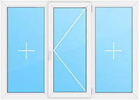 Трехстворчатое окно